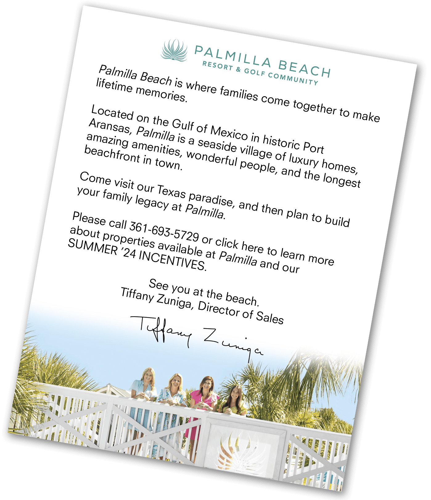 Welcome to Palmilla Beach Letter from Tiffany Zuniga